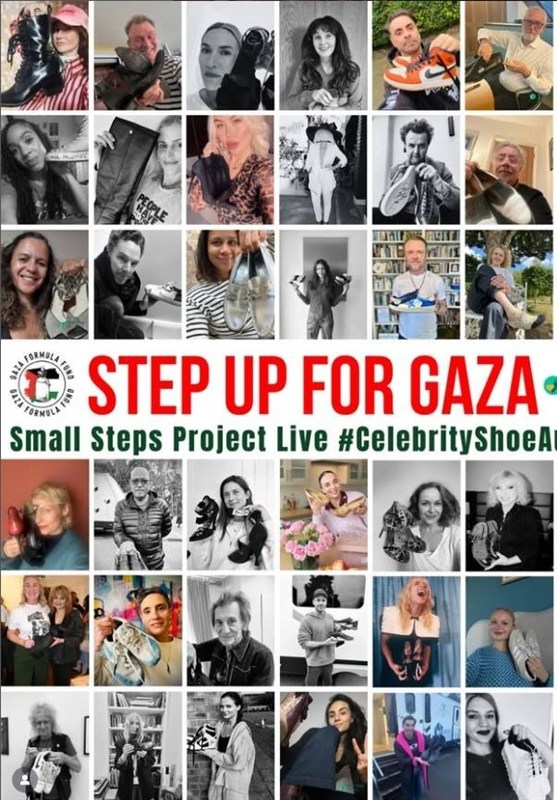 حراج کفش سلبریتی‌های جهان برای کودکان پابرهنه غزه